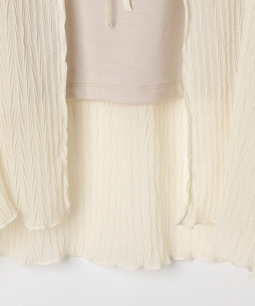 GLOBAL WORK（グローバルワーク）の「2SETインナー＊プリーツブラウス/AND YUA ANY/591420（シャツ/ブラウス・キッズ・クリーム・SMALL/MEDIUM）」の2枚目の写真