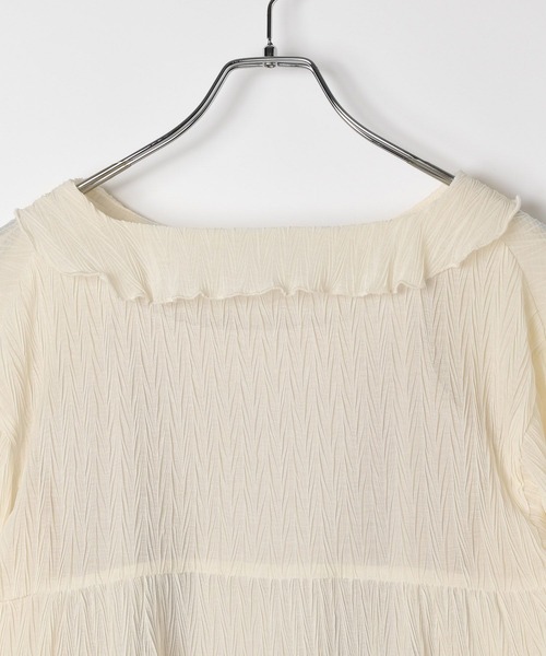 GLOBAL WORK（グローバルワーク）の「2SETインナー＊プリーツブラウス/AND YUA ANY/591420（シャツ/ブラウス・キッズ・クリーム・SMALL/MEDIUM）」の11枚目の写真