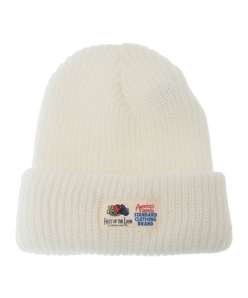 FRUIT OF THE LOOM（フルーツオブザルーム）の「■FTL シンプルニットワッチ（ハット・レディース・ホワイト/杢グレー/グレー/ブラック/レッド系その他4・FREE）」の16枚目の写真