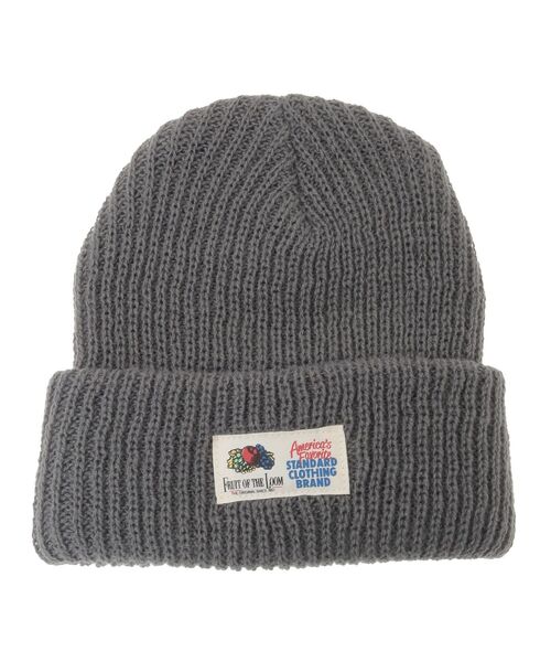 FRUIT OF THE LOOM（フルーツオブザルーム）の「■FTL シンプルニットワッチ（ハット・レディース・ホワイト/杢グレー/グレー/ブラック/レッド系その他4・FREE）」の12枚目の写真