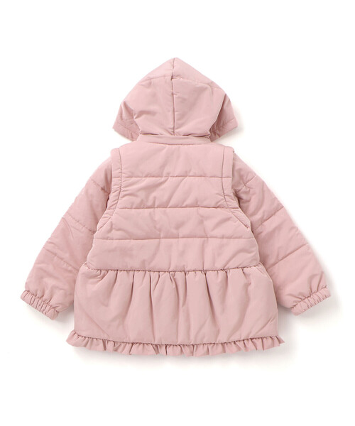 セール】【お揃い】無地キラキラ箔プリント8WAYコート(80~130cm