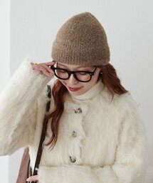 DISCOAT | ラメシャギービーニー(ニットキャップ/ビーニー)