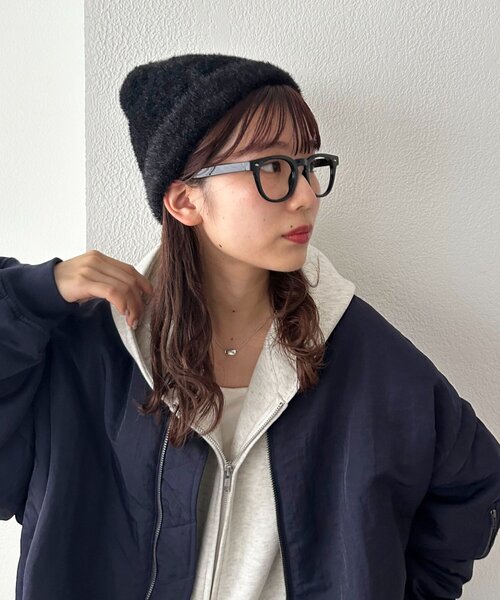 DISCOAT（ディスコート）の「ラメシャギービーニー（ニットキャップ/ビーニー・レディース・ベージュ/ブラック・FREE）」の16枚目の写真