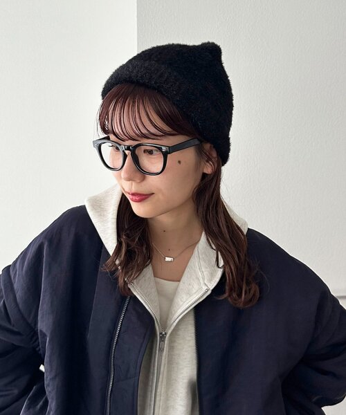 DISCOAT（ディスコート）の「ラメシャギービーニー（ニットキャップ/ビーニー・レディース・ベージュ/ブラック・FREE）」の19枚目の写真