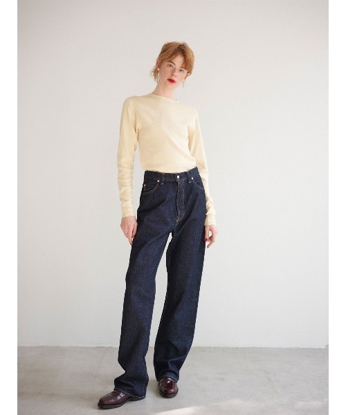 THE SHINZONE（ザ　シンゾーン）の「THE SHINZONE MARILYN DENIM 24AMSPA02（デニムパンツ・レディース・ブルー・38inch/36inch/34inch/32inch/30inch）」の2枚目の写真