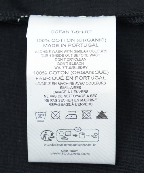 Soulland（ソウランド）の「SOULLAND OCEAN T-shirt 42012-1312（Tシャツ/カットソー・メンズ・ブラック/ホワイト・M/L）」の8枚目の写真