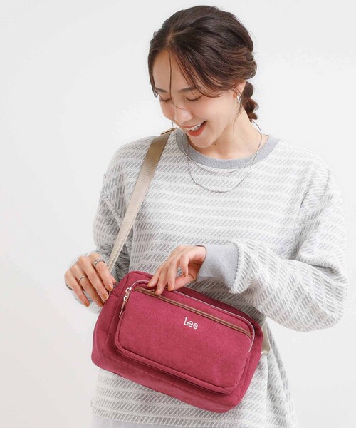 Lee（リー）の「【Lee別注】コーデュロイショルダーバッグ（ショルダーバッグ・レディース・ブラウン系その他/ライトベージュ/ネイビー/ピンク系その他・00）」の5枚目の写真