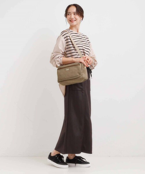 Lee（リー）の「【Lee別注】コーデュロイショルダーバッグ（ショルダーバッグ・レディース・ブラウン系その他/ライトベージュ/ネイビー/ピンク系その他・00）」の9枚目の写真