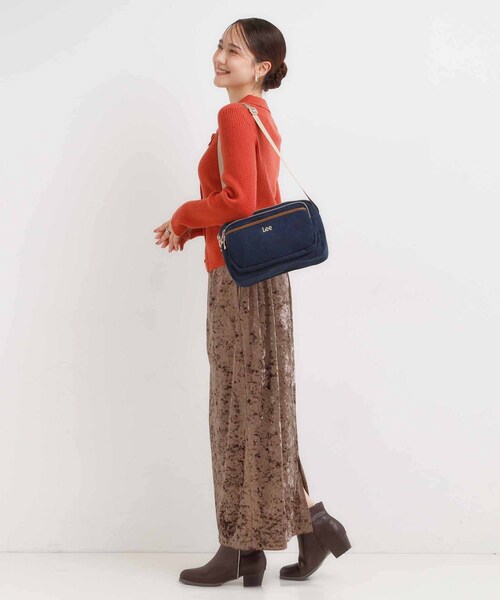 Lee（リー）の「【Lee別注】コーデュロイショルダーバッグ（ショルダーバッグ・レディース・ブラウン系その他/ライトベージュ/ネイビー/ピンク系その他・00）」の12枚目の写真