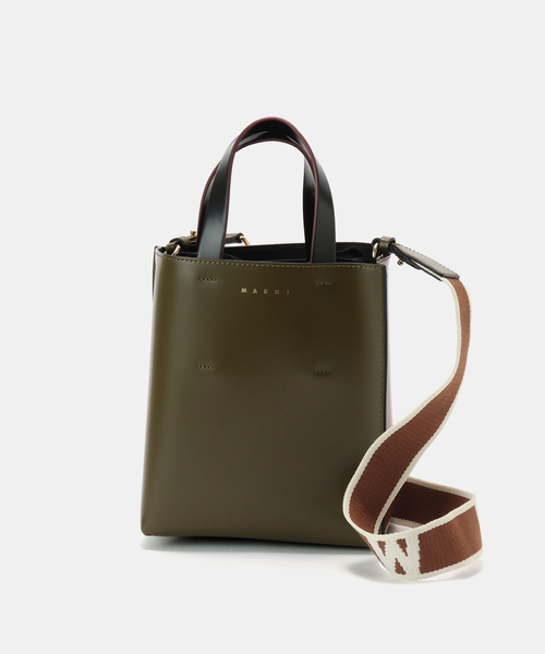 Noble(ノーブル)の「MARNI/マルニ Shopping Bag(ショルダーバッグ・レディース・カーキ/ブラック・FREE)」の2枚目の写真