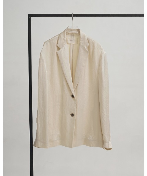 TODAYFUL(トゥデイフル)の「Satin Over Jacket(テーラードジャケット・レディース・キナリ/ブラック/ダークブラウン・36inch/38inch)」の14枚目の写真