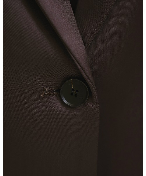 TODAYFUL(トゥデイフル)の「Satin Over Jacket(テーラードジャケット・レディース・キナリ/ブラック/ダークブラウン・36inch/38inch)」の18枚目の写真