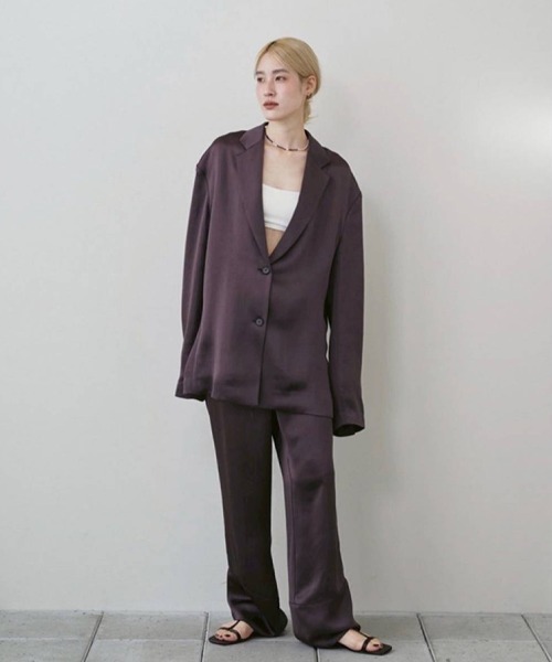 Satin Over Jacket（テーラードジャケット）｜TODAYFUL（トゥデイフル