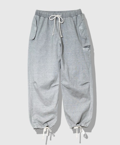 Good On(グッドオン)の「Good On/グッドオン HEAVY JERSEY TROUSERS(その他パンツ・メンズ・ライトグレー/ブラック系その他2/セージグリーン・MEDIUM/LARGE)」の2枚目の写真