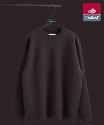 残りわずか【日本製温度調整ニット】アウトラスト メリノウール クルーネックニット　 ｜秋服｜ストレッチ｜イージーケア｜ウール｜長く着れる｜オフィスカジュアル｜通勤
