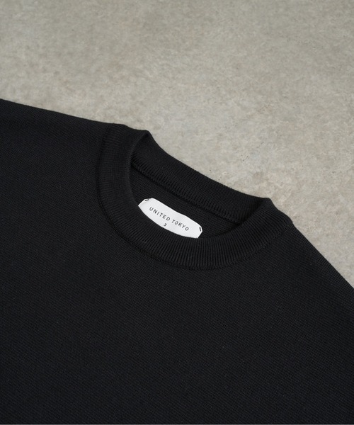 UNITED TOKYO（ユナイテッドトウキョウ）の「【春先も大活躍】アウトラスト メリノウール クルーネックニット　 温度調整素材｜ストレッチ｜イージーケア|冬服|インナー｜ウールニット｜ロングシーズン（ニット/セーター・メンズ・モカ/ライトグレー/ブラック/オリーブ/オフホワイト・1/2/3）」の8枚目の写真