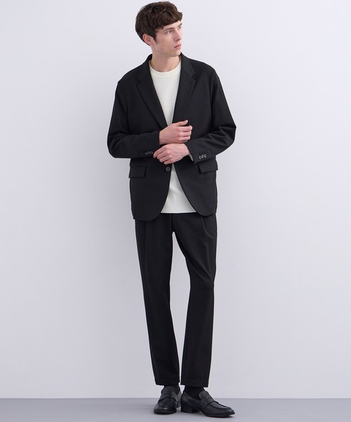 UNITED TOKYO（ユナイテッドトウキョウ）の「【春先も大活躍】アウトラスト メリノウール クルーネックニット　 温度調整素材｜ストレッチ｜イージーケア|冬服|インナー｜ウールニット｜ロングシーズン（ニット/セーター・メンズ・モカ/ライトグレー/ブラック/オリーブ/オフホワイト・1/2/3）」の18枚目の写真