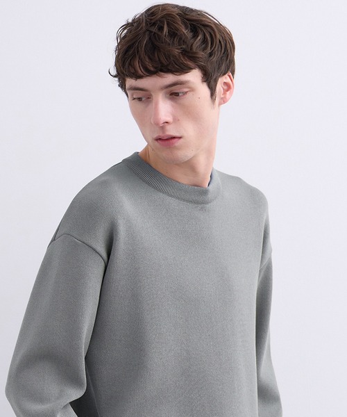 UNITED TOKYO（ユナイテッドトウキョウ）の「【春先も大活躍】アウトラスト メリノウール クルーネックニット　 温度調整素材｜ストレッチ｜イージーケア|冬服|インナー｜ウールニット｜ロングシーズン（ニット/セーター・メンズ・モカ/ライトグレー/ブラック/オリーブ/オフホワイト・1/2/3）」の22枚目の写真