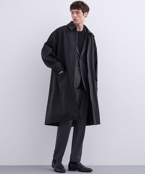 UNITED TOKYO（ユナイテッドトウキョウ）の「【春先も大活躍】アウトラスト メリノウール クルーネックニット　 温度調整素材｜ストレッチ｜イージーケア|冬服|インナー｜ウールニット｜ロングシーズン（ニット/セーター・メンズ・モカ/ライトグレー/ブラック/オリーブ/オフホワイト・1/2/3）」の15枚目の写真