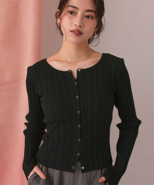 titivate(ティティベイト)の「UVケアリングドットニットカーディガン(カーディガン/ボレロ・レディース・ライトグレー/レッド/アイボリー/ライトブルー/ブラック/グレイッシュベージュ・S/M/L)」の12枚目の写真