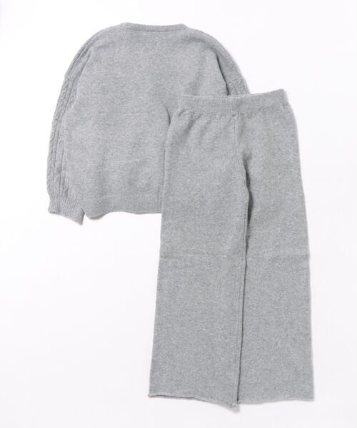 L LABEL(エルラベル)の「ニットカーデ&ジレ&パンツ3点セットアップ(セットアップ・レディース・ブラウン/ライトグレー/ホワイト/ダークグレー・FREE)」の15枚目の写真