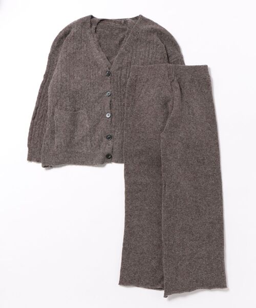 L LABEL(エルラベル)の「ニットカーデ&ジレ&パンツ3点セットアップ(セットアップ・レディース・ブラウン/ライトグレー/ホワイト/ダークグレー・FREE)」の17枚目の写真