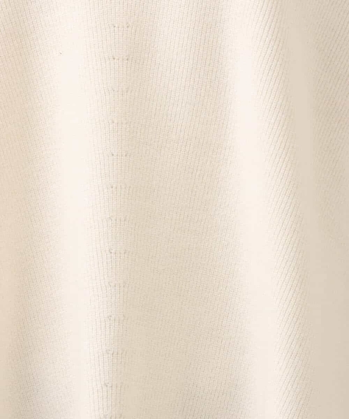 MK MICHEL KLEIN(エムケーミッシェルクラン)の「片畦編みVネックニット/洗える(ニット/セーター・レディース・アイボリー/モカ/レッド/ライトグレー/ネイビー/ライトブルー・38)」の15枚目の写真