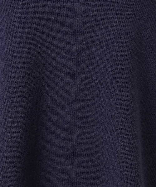 MK MICHEL KLEIN(エムケーミッシェルクラン)の「片畦編みVネックニット/洗える(ニット/セーター・レディース・アイボリー/モカ/レッド/ライトグレー/ネイビー/ライトブルー・38)」の7枚目の写真