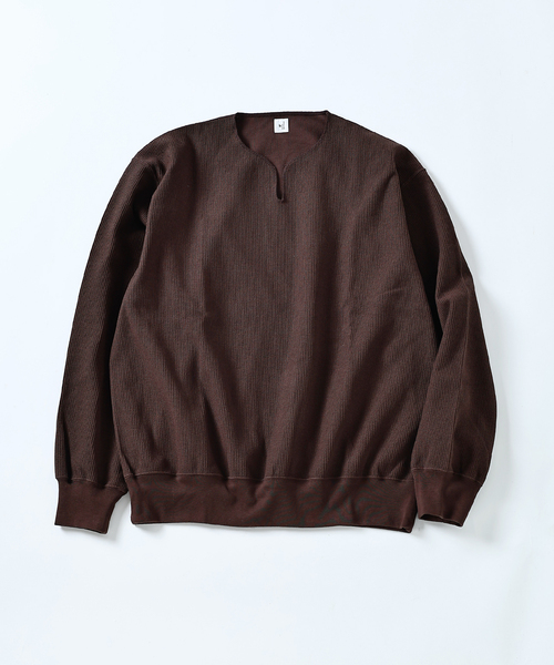 blurhmsブラームス　サーマルカットソー サイズ2 blurhms ROOTSTOCK】Rough Smooth Thermal Over-neck（Tシャツ
