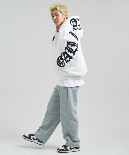 GALLIS ADDICTION（ガリスアディクション）の「GA O.E-LOGO FUR BLOUSON（ブルゾン・メンズ・ブラック/ホワイト/オレンジ・M/L/XL）」の4枚目の写真