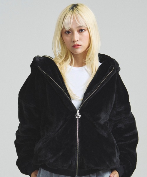 GALLIS ADDICTION（ガリスアディクション）の「GA O.E-LOGO FUR BLOUSON（ブルゾン・メンズ・ブラック/ホワイト/オレンジ・M/L/XL）」の8枚目の写真