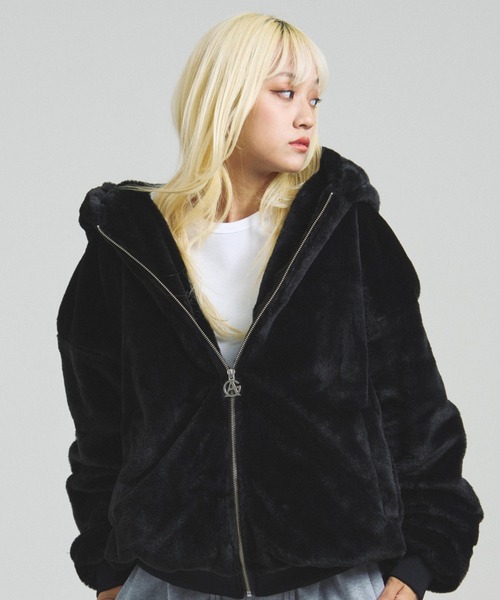 GALLIS ADDICTION（ガリスアディクション）の「GA O.E-LOGO FUR BLOUSON（ブルゾン・メンズ・ブラック/ホワイト/オレンジ・M/L/XL）」の9枚目の写真
