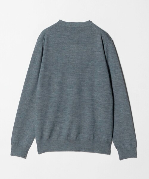 【美品】A DAY IN THE LIFE ユナイテッドアローズ　チェック　52 ハイゲージ プレーティング テンジク Vネックニット＜A DAY IN THE