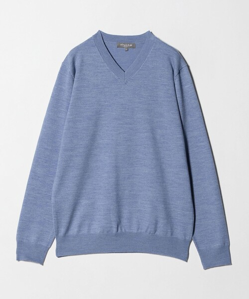 セール】ハイゲージ プレーティング テンジク Vネックニット＜A DAY IN