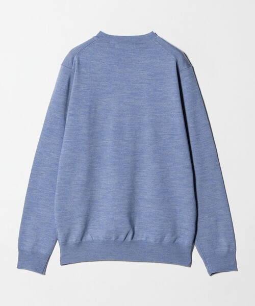 A DAY IN THE LIFE UNITED ARROWS(アデイインザライフユナイテッドアローズ)の「ハイゲージ プレーティング テンジク Vネックニット<A DAY IN THE LIFE>(ニット/セーター・メンズ・グレー系/ターコイズブルー系/ネイビー・L/S/M)」の15枚目の写真