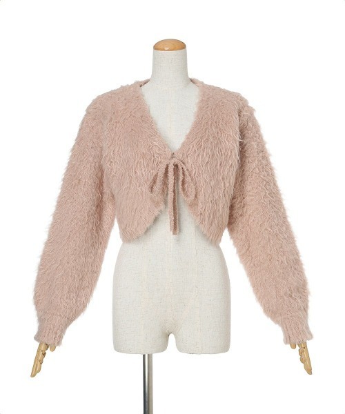 F i.n.t（フィント）の「ポワルフェザーニットボレロ/fint フィント（カーディガン/ボレロ・レディース・ライトグレー/アイボリー/ピンクベージュ・FREE）」の21枚目の写真