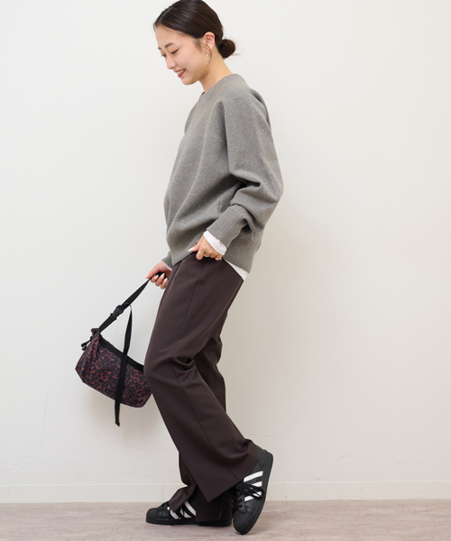 JOURNAL STANDARD relume(ジャーナルスタンダード レリューム)の「スウェットライクドルマンプルオーバー(ニット/セーター・レディース・ピンク/グレー/ネイビー・FREE)」の8枚目の写真