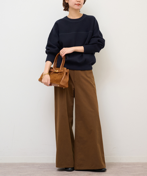 JOURNAL STANDARD relume(ジャーナルスタンダード レリューム)の「スウェットライクドルマンプルオーバー(ニット/セーター・レディース・ピンク/グレー/ネイビー・FREE)」の16枚目の写真