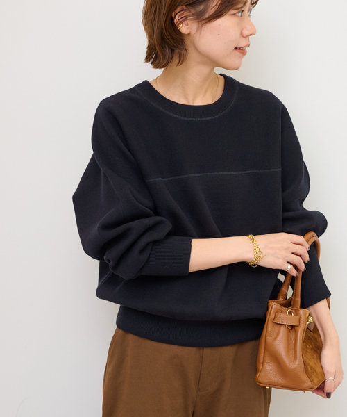 JOURNAL STANDARD relume(ジャーナルスタンダード レリューム)の「スウェットライクドルマンプルオーバー(ニット/セーター・レディース・ピンク/グレー/ネイビー・FREE)」の20枚目の写真