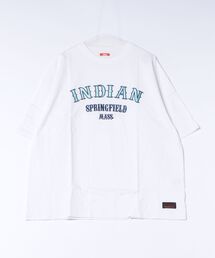 【RES】【INDIAN】サテンロゴ オーバーサイズTシャツ