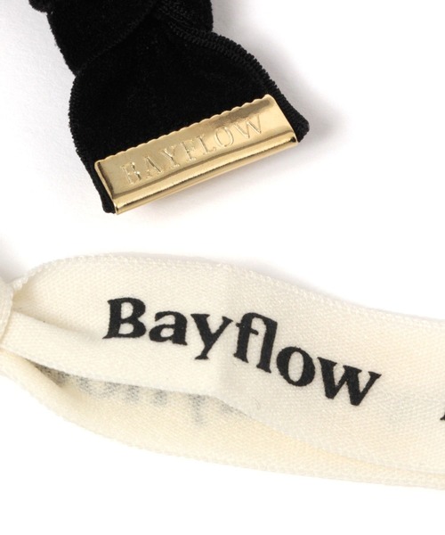 BAYFLOW（ベイフロー）の「ロゴベロアゴムセット（ヘアゴム・レディース・ホワイト/ブラック/グレー・FREE）」の5枚目の写真