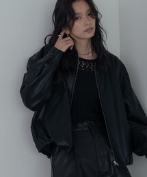 GALLEST | 【セットアップ対応】シンセティックレザージャケット(ブルゾン)