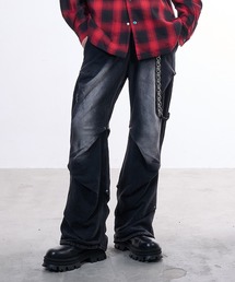 VI E DIT（ヴィエディット）の「Random tack sweat pants/ランダムタックスウェットパンツ（スウェットパンツ）」