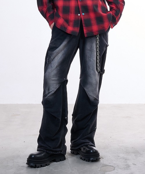 Random tack sweat pants/ランダムタックスウェットパンツ（スウェット