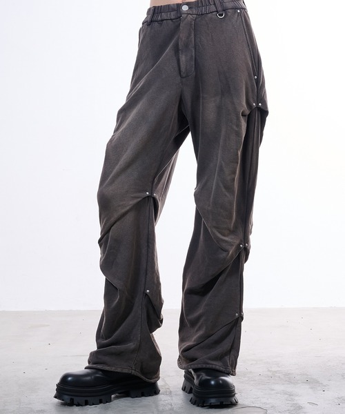VI E DIT(ヴィエディット)の「Random tack sweat pants/ランダムタックスウェットパンツ(スウェットパンツ・メンズ・チャコールグレー/ブラック・1/2)」の20枚目の写真