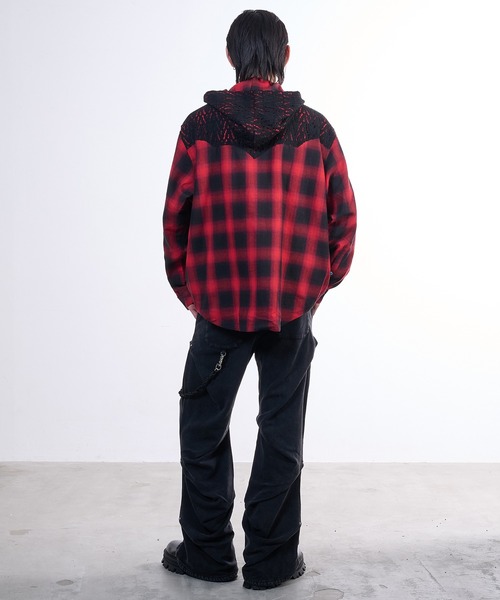 VI E DIT(ヴィエディット)の「Random tack sweat pants/ランダムタックスウェットパンツ(スウェットパンツ・メンズ・チャコールグレー/ブラック・1/2)」の10枚目の写真