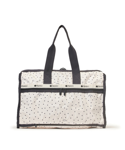 LeSportsac(レスポートサック)の「DELUXE MED WEEKENDER プレイフルドッツ(ボストンバッグ・レディース・ホワイト・FREE)」の6枚目の写真