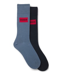 HUGO（ヒューゴ）の「ソックス2足セット レギュラーレングス ロゴラベル（ソックス/靴下）」