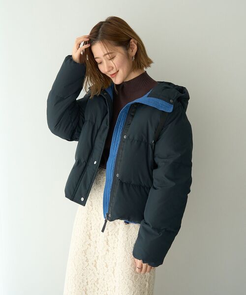 YECCA VECCA(イェッカヴェッカ)の「WILL CYCLE DOWN ブルゾン(ダウンジャケット/コート・レディース・アイボリー/ブラック/ネイビー・FREE)」の3枚目の写真