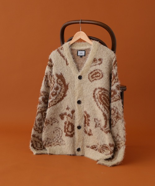 セール】CIAO ペイズリー/レオパード カーディガン（カーディガン